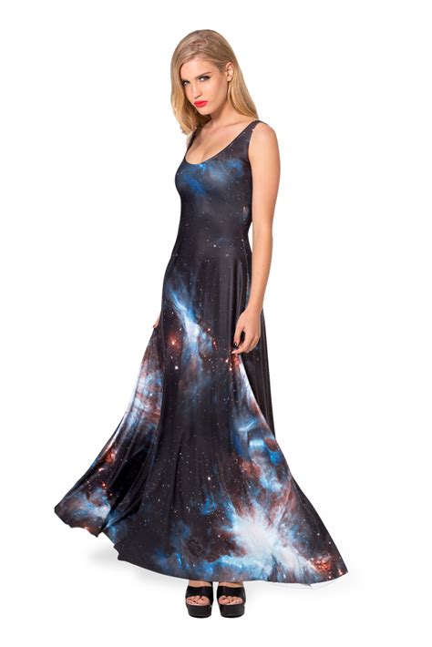 Galaxy Black Maxi Dress | Black maxi dress, Galaxy dress, Black maxi