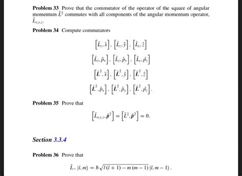 Solved Problem 33 Prove that the commutator of the operator | Chegg.com