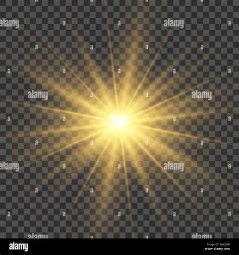 Light bright yellow flash effect. Bright glow illustration for perfect ...