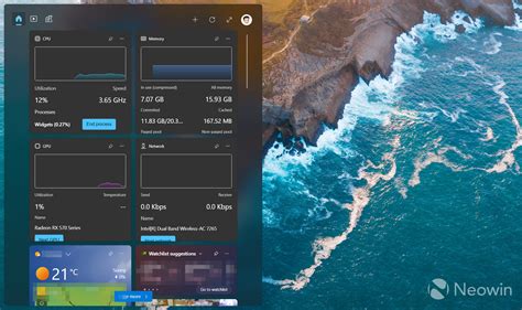 Windows 11 gets widgets for monitoring CPU, GPU, RAM, and more, here is how to enable them - Neowin