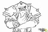 Coloring Ogre Sketch Page sketch template