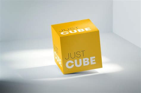 Premium PSD | Square box design mockup