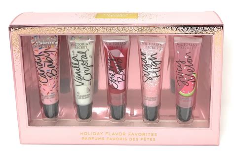 Victoria's Secret Flavor Favorites Holiday Lip Gloss Set - 5-Piece Collection