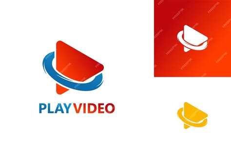 Premium Vector | Video play logo template design vector, emblem, design concept, creative symbol ...