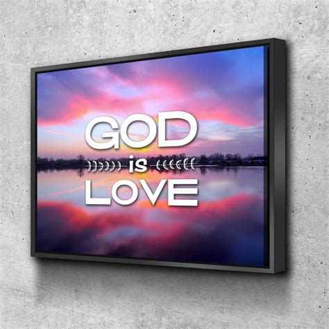 God is Love Wall Art Canvas Print