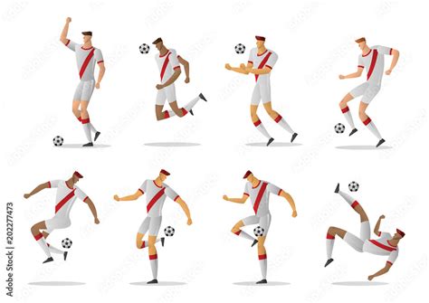 peru soccer team players Stock Vector | Adobe Stock