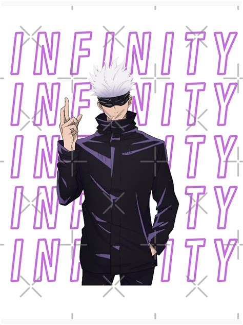 "Satoru Gojo Infinity" Poster by ChilledTaho | Redbubble