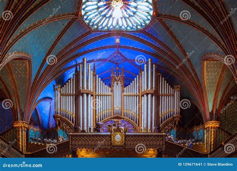 Notre Dame Montreal, Organ editorial photo. Image of cathedral - 129671641