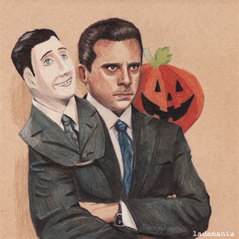 Ladadoodles : Michael Scott - Halloween Derwent drawing pencils...