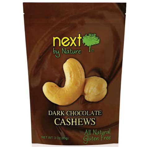 Dark Chocolate Cashews 3 oz - Next Organics