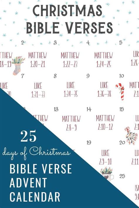 Christmas Bible Verses - advent calendar- amylanham.com