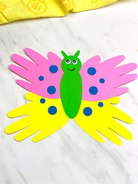 Handprint Butterfly Craft For Kids