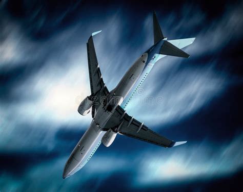 Airplane falling from sky stock photo. Image of dark - 33018930