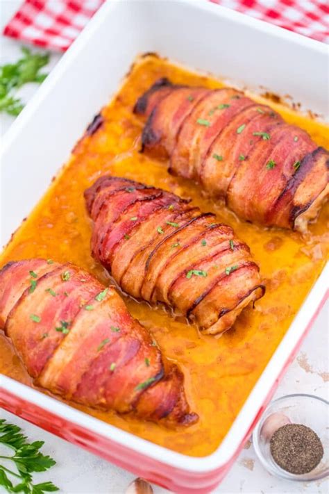 Bacon Wrapped Chicken Breasts Recipe - Sweet and Savory Meals