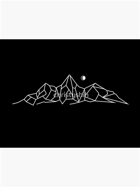 "Geometric Mountains" Art Print by christyshih | Redbubble