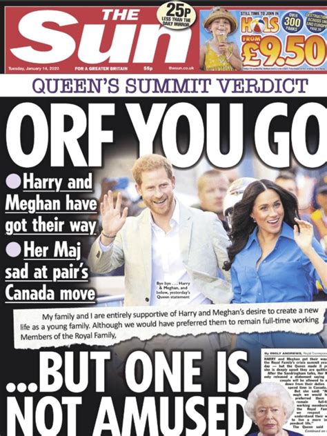 Megxit: Prince Harry, Meghan Markle, how the front pages reacted ...