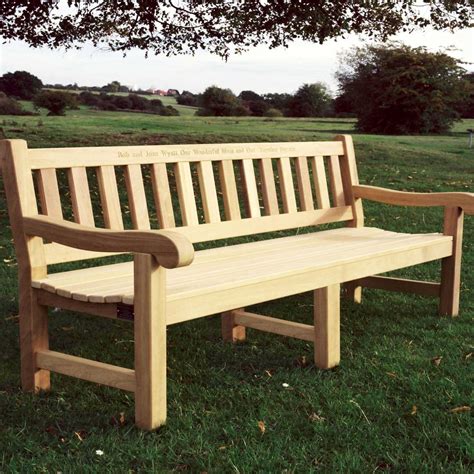 Mendip 8ft Wooden Memorial Bench and Garden Seat made in Yorkshire ...