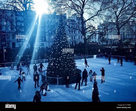 NATURAL HISTORY MUSEUM ICE RINK Stock Photo - Alamy