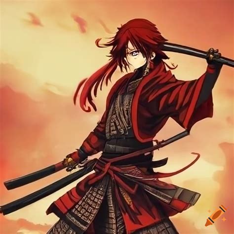 Anime samurai character on Craiyon