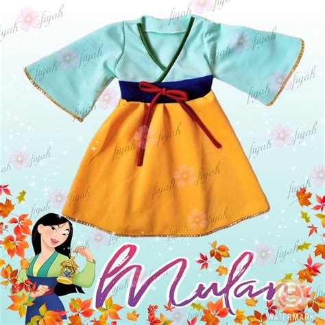 DISNEY PRINCESS MULAN costume for baby | Shopee Philippines