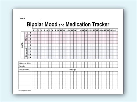 Bipolar Disorder Tracker - Etsy