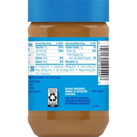 Jif® No Added Sugar Creamy Peanut Butter Spread, 15.5 oz - Fry’s Food Stores