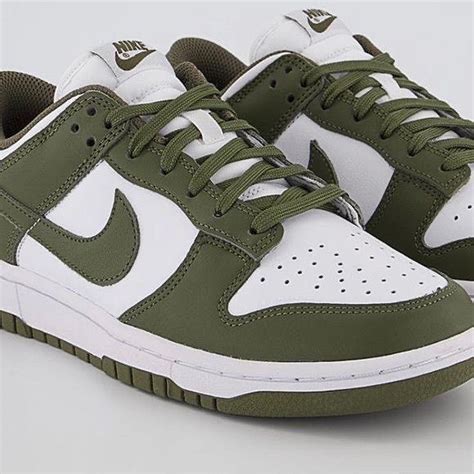 Nike Dunk Low Olive Green, Women's Fashion, Footwear, Sneakers on Carousell