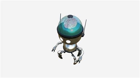 Brain Robot G08 Aluminum - SciFi Character Design 3D Model - TurboSquid ...