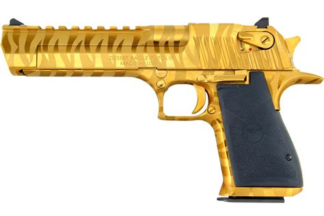 Magnum Research Desert Eagle .44 Mag Mark XIX Titanium Gold with Tiger Stripes | Sportsman's ...