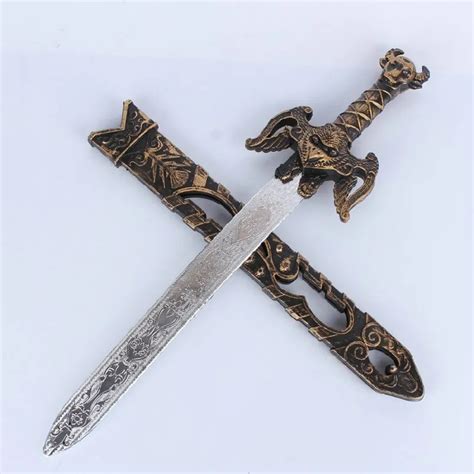 Aliexpress.com : Buy People Dress Accessories Kids Toys Simulation Weapon Plastic Sword Knight 8 ...