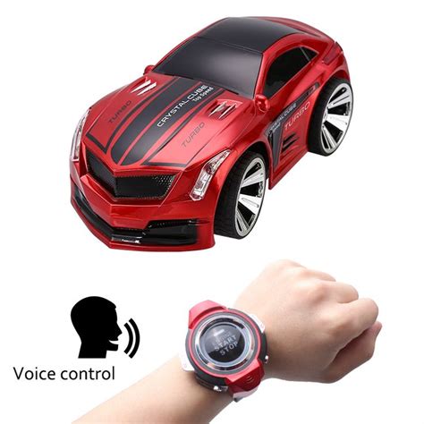 Voice Control RC Car - 2.4G Wireless Watch Control, English Voice Commands, 20m Range, 250mAh ...