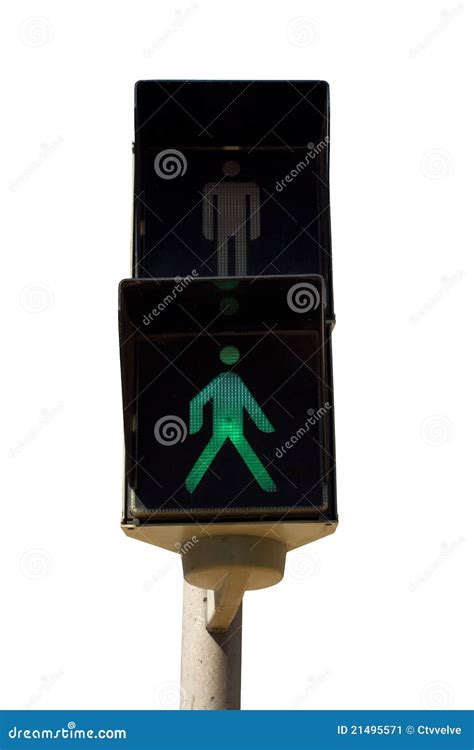 Pedestrian Traffic Light Stock Image - Image: 21495571