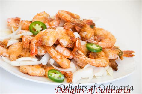 Pan-Fried Garlic Prawns - Delights Of Culinaria