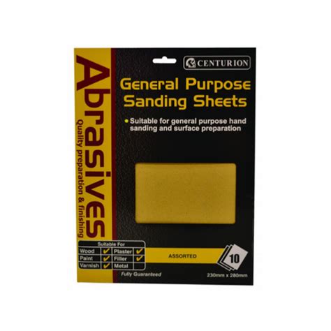 SANDPAPER SHEETS 10PK - Listers Timber