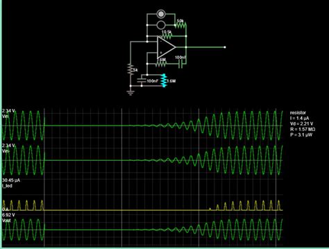 Oscilador de onda sinusoidal de 1 Hz - Multisim