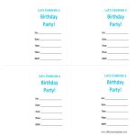 Printable birthday invitations | Business templates, contracts and forms.