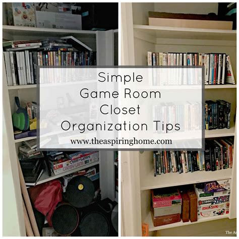 Simple Game Room Closet Organization Tips - The Aspiring Home