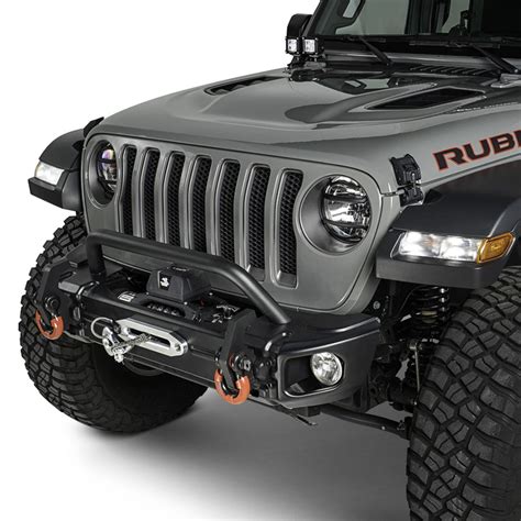 Rugged Ridge® - Jeep Gladiator 2020 Arcus Stubby Black Front Winch HD ...