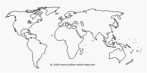 Printable World Map Outline PDF