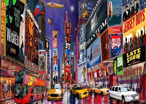 Facebook | City painting, New york painting, Times square new york