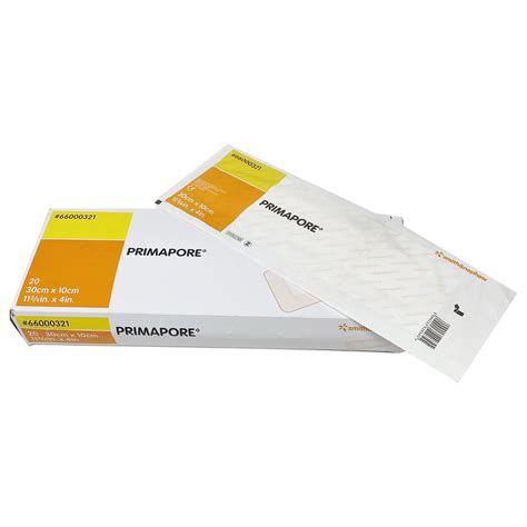 Smith & Nephew Primapore White Polyester Adhesive Dressing Sterile 4 X 11-3/4 Inch 200 per Case ...