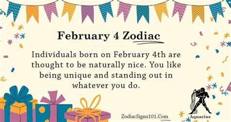 February 4 Zodiac Is Aquarius, Birthdays And Horoscope - ZodiacSigns101