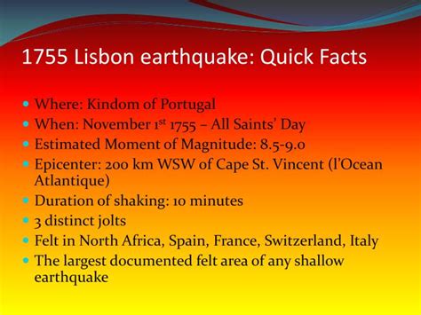 PPT - The Great Lisbon earthquake of 1755 PowerPoint Presentation - ID ...