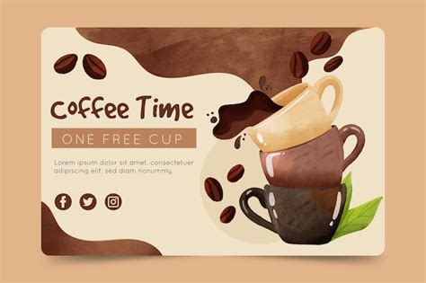 Plantilla de banner de café | Vector Gratis