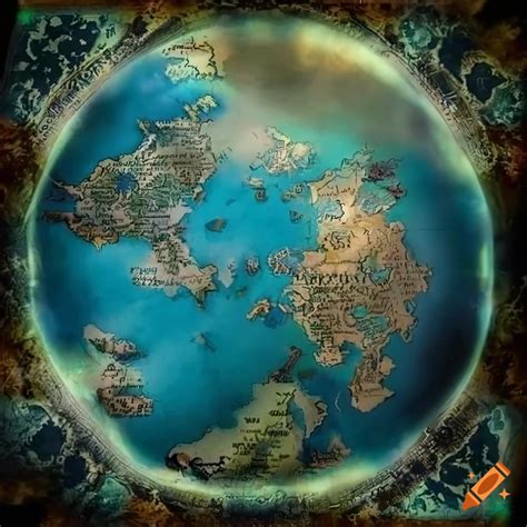 Fantasy world map