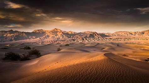 HD wallpaper: desert, sky, sand, wilderness, landscape, morning, cloud ...