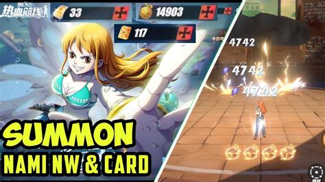 SUMMONS NAMI NW AND CARD | PREVIEW SKILL NAMI NW | PVP TEST 1vs1 - One Piece Fighting Path - YouTube