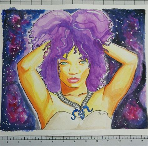 Aries Goddess Watercolor Painting | Art Amino