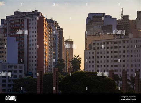 Belo Horizonte downtown skyline at sunset Stock Photo - Alamy