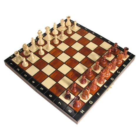 10 1/2" Polish Folding Magnetic Chess Set